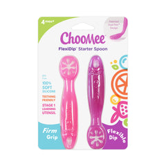 FlexiDip Baby Learning Utensil | 2 CT | Pink Purple
