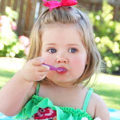 FlexiDip Baby Learning Utensil | 2 CT | Pink Purple