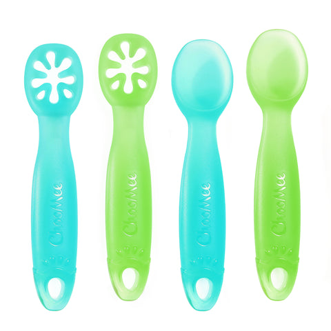 Learning Utensil Baby Combo | 4 CT | Aqua Green