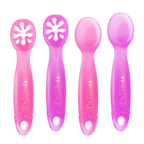 Learning Utensil Baby Combo | 4 CT | Pink Purple