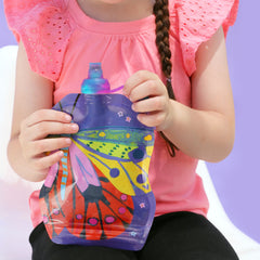 SnakPack Reusable Food Pouch - 6 CT | 8 oz, FlutterBug