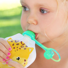 SoftSip Food Pouch Silicone Tops - 4 CT | Swirl Colors