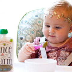 FlexiDip Baby Learning Utensil | 2 CT | Pink Purple